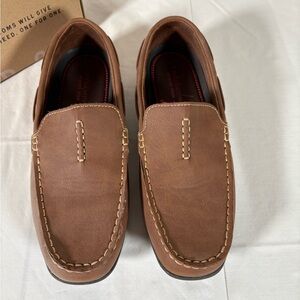Croft & Barrow Tan Leather Slip-On Loafers